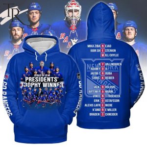 2023-24 President’s Trophy Winner New York Rangers Hoodie