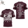 2023 Texas Bowl Champions Texas A&M Aggies 3D Shirt