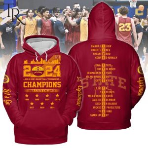 2024 Big 12 Men’s Basketball Tournament Champions Iowa State Cyclones Hoodie