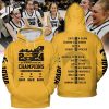 2024 Big Ten Women’s Basketball Champions Iowa Hawkeyes Back To Back To Back Hoodie – Yellow