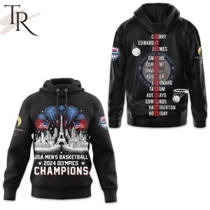 2024 Olympics Champions USA Basketball Hoodie – Black