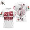 2024 Rose Bowl Game Champions Alabama Crimson Tide 3D Shirt