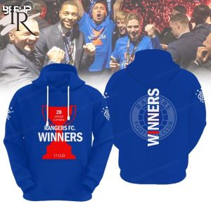 28 League Cup Wins Rangers FC Winner 17.12.2023 Hoodie