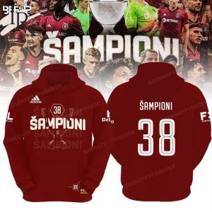 AC Sparta Praha 38 Sampioni 2023-2024 Hoodie – Red