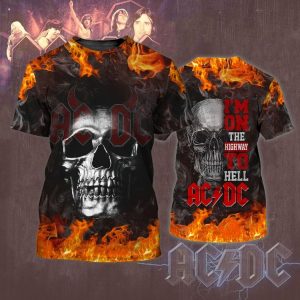 ACDC Rock Band I’m On The Highway To Hell 3D TShirt Hoodie