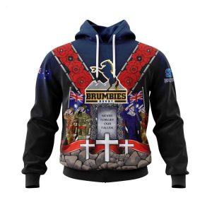 ACT Brumbies Specialized Anzac Jersey Concepts Hoodie