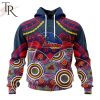 AFL Adelaide Crows Special Indigenous Mix Polynesian Design Hoodie