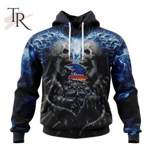 AFL Adelaide Crows Special Skull Art Design Hoodie