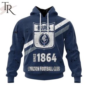 AFL Carlton Football Club Special Retro Heritage Design Hoodie