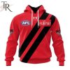 AFL Essendon Football Club Personalized 2024 Away Hoodie