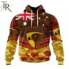 AFL Hawthorn Football Club Special ANZAC Day Design Lest We Forget Hoodie