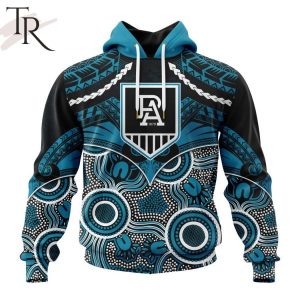 AFL Port Adelaide Football Club Special Indigenous Mix Polynesian Design Hoodie