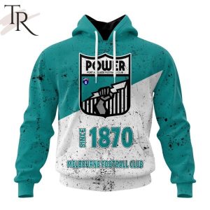 AFL Port Adelaide Football Club Special Retro Heritage Design Hoodie