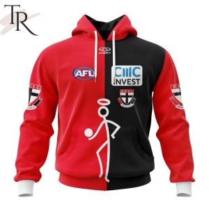 AFL St Kilda Football Club Personalized 2024 Stickman Hoodie