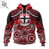 AFL St Kilda Football Club Special Indigenous Mix Polynesian Design Hoodie