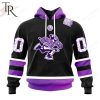 AHL Abbotsford Canucks Black Hockey Fights Cancer Hoodie