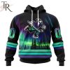 AHL Abbotsford Canucks Special Design With Northern Lights Hoodie