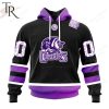 AHL Bakersfield Condors Black Hockey Fights Cancer Hoodie