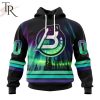 AHL Bridgeport Islanders Special Design With Northern Lights Hoodie