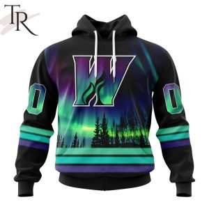 AHL Calgary Wranglers Special Design With Northern Lights Hoodie