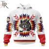 AHL Chicago Wolves Special Design With Native Pattern Hoodie