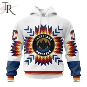 AHL Cleveland Monsters Special Design With Native Pattern Hoodie