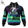 AHL Colorado Eagles Special Design With Northern Lights Hoodie