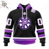 AHL Providence Bruins Black Hockey Fights Cancer Hoodie