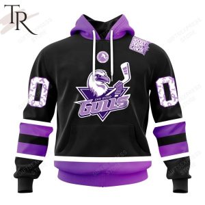 AHL San Diego Gulls Black Hockey Fights Cancer Hoodie