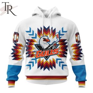 AHL San Diego Gulls Special Design With Native Pattern Hoodie