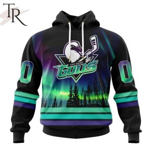 AHL San Diego Gulls Special Design With Northern Lights Hoodie