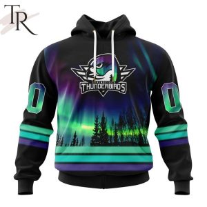 AHL Springfield Thunderbirds Special Design With Northern Lights Hoodie