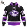 AHL Syracuse Crunch Black Hockey Fights Cancer Hoodie