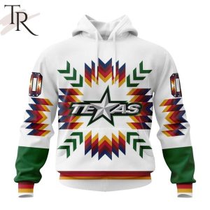 AHL Texas Stars Special Design With Native Pattern Hoodie