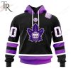 AHL Toronto Marlies Black Hockey Fights Cancer Hoodie