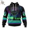 AHL Utica Comets Special Design With Northern Lights Hoodie