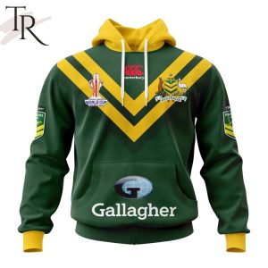 AUSTRALIAN KANGAROOS Personalize Rugby World Cup Kits Hoodie