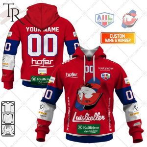 Alps Hockey League HC Gardena Jersey Style Hoodie