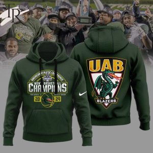 American Athletic Conference UAB Blazers Men’s Basketball Champions 2024 Hoodie