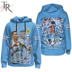 Angel Di Maria Thank You For The Memories 2008-2024 Hoodie