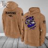 Baltimore Ravens NFL Salute To Service Club Pullover – Brown – Hoodie