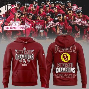 Big 12 Softball Champions 2024 Oklahoma Sooners Hoodie