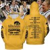 Big Ten Women’s Basketball Champions 2024 Iowa Hawkeyes Hoodie – Yellow