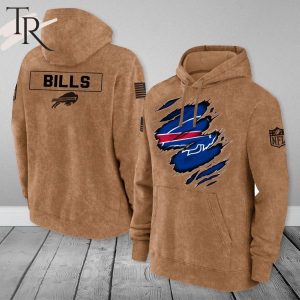 Buffalo Bills NFL Salute To Service Club Pullover – Brown – Hoodie