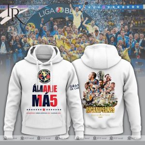 Club America Bicampeon 15 Champions Hoodie – White