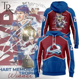 Colorado Avalanche Nathan MacKinnon Heart Memorial Trophy Winner Hoodie