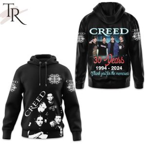 Creed 30 Years 1994-2024 Thank You For The Memories Hoodie