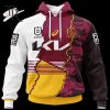 Custom Name And Number Brisbane Broncos NRL 2023 Mix Jerseys Hoodie 3D