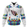 Custom Name And Number NFL Arizona Cardinals Special Autism Awareness Design Hoodie