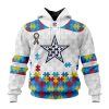 Custom Name And Number NFL Dallas Cowboys Special Autism Awareness Design Hoodie